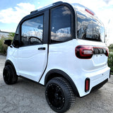 Electric Golf Car 4 Seater Small LSV Low Speed Vehicle Golf Cart 4 Seater 60v Coco Coupe Scooter Car - White