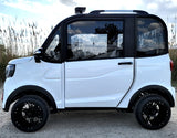 Electric Golf Car 4 Seater Small LSV Low Speed Vehicle Golf Cart 4 Seater 60v Coco Coupe Scooter Car - White