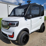 Electric Golf Car 4 Seater Small LSV Low Speed Vehicle Golf Cart 4 Seater 60v Coco Coupe Scooter Car - White