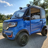Lightning Sapphire Blue Coco Coupe LE Electric LSV Golf Cart