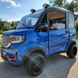 Lightning Sapphire Blue Coco Coupe LE Electric LSV Golf Cart