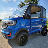 Lightning Sapphire Blue Coco Coupe LE Electric LSV Golf Cart