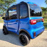 Lightning Sapphire Blue Coco Coupe LE Electric LSV Golf Cart
