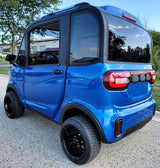 Lightning Sapphire Blue Coco Coupe LE Electric LSV Golf Cart