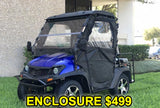 Brand New Gas Golf Cart UTV Hybrid Linhai Big Hammer 200 GVX Side by Side UTV With Custom Rims/Tires - Gray