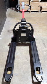 Fully Electric Pallet Jack - 1.5T Lithium Ion Motorized 3,300 lb. Capacity Black Hawk Pallet Truck Stacker - EPT-15C