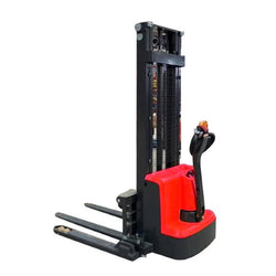 GSI - Fully Electric Pallet Walkie Powered Straddle Stacker Motorized - 3300LB Capacity - 118" Lifting - ES-15PS