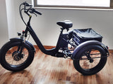 Electric Powered Fat Tire Tricycle Motorized 3 Wheel Trike Scooter Bicycle - Savage YLS