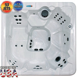 GSI - 7 Person Hot Tub Spa With Lounger w/ 53 Therapeutic Jets - MDL-4 - GSI-7