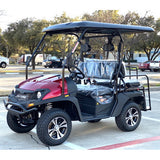 Gas Golf Cart UTV Hybrid Linhai Big Hammer 200 GVX Side by Side UTV With Custom Rims/Tires & Extended Version - With Extended Roof