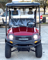 Gas Golf Cart UTV Hybrid Linhai Big Hammer 200 GVX Side by Side UTV With Custom Rims/Tires & Extended Version - With Extended Roof