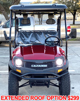 Gas Golf Cart UTV Hybrid Linhai Big Hammer 200 GVX Side by Side UTV With Custom Rims/Tires & Extended Version - With Extended Roof