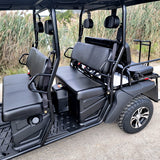 6 Seater Gas Golf Cart GVX Limo EFI Utility Vehicle Six Passenger UTV 2WD/4WD W/PLOW- CAZADOR LIMO 400cc - BLACK