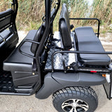 6 Seater Gas Golf Cart GVX Limo EFI Utility Vehicle Six Passenger UTV 2WD/4WD W/PLOW- CAZADOR LIMO 400cc - BLACK