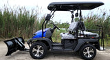 200cc UTV With Snow Plow ATV Gas Golf Cart Utility Vehicle Snow Master GVX - BLUE
