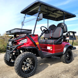 48V Electric Golf Cart 4 Seater Lifted Renegade Edition Utility Golf UTV - Red