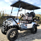 48V Electric Golf Cart 4 Seater Lifted Renegade Edition Utility Golf UTV - Silver