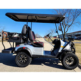 48V Electric Golf Cart 4 Seater Lifted Renegade Edition Utility Golf UTV Compare To Coleman Kandi 4p - Silver