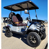 48V Electric Golf Cart 4 Seater Lifted Renegade Edition Utility Golf UTV Compare To Coleman Kandi 4p - Silver