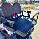 48V Electric Golf Cart 4 Seater Lifted Renegade Edition Utility Golf UTV Compare To Coleman Kandi 4p - Blue