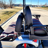 48V Electric Golf Cart 4 Seater Lifted Renegade Edition Utility Golf UTV Compare To Coleman Kandi 4p - Blue