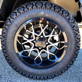 48V Electric Golf Cart 4 Seater Lifted Renegade Edition Utility Golf UTV Compare To Coleman Kandi 4p - Blue