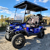 48V Electric Golf Cart 4 Seater Lifted Renegade Edition Utility Golf UTV Compare To Coleman Kandi 4p - Silver