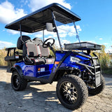 48V Electric Golf Cart 4 Seater Lifted Renegade Edition Utility Golf UTV Compare To Coleman Kandi 4p - Silver