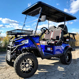 48V Electric Golf Cart 4 Seater Lifted Renegade Edition Utility Golf UTV Compare To Coleman Kandi 4p - Silver