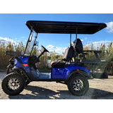 48V Electric Golf Cart 4 Seater Lifted Renegade Edition Utility Golf UTV Compare To Coleman Kandi 4p - Blue
