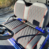 48V Electric Golf Cart 4 Seater Lifted Renegade Edition Utility Golf UTV Compare To Coleman Kandi 4p - Red