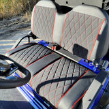 48V Electric Golf Cart 4 Seater Lifted Renegade Edition Utility Golf UTV Compare To Coleman Kandi 4p - Blue