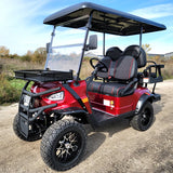 48V Electric Golf Cart 4 Seater Lifted Renegade Edition Utility Golf UTV Compare To Coleman Kandi 4p - Red