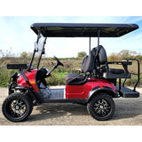 48V Electric Golf Cart 4 Seater Lifted Renegade Edition Utility Golf UTV Compare To Coleman Kandi 4p - Red