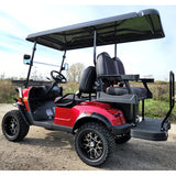 48V Electric Golf Cart 4 Seater Lifted Renegade Edition Utility Golf UTV Compare To Coleman Kandi 4p - Red