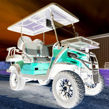 48V Electric Golf Cart 4 Seater Lifted Renegade Edition Utility Golf UTV Compare To Coleman Kandi 4p - Red
