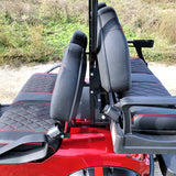 48V Electric Golf Cart 4 Seater Lifted Renegade Edition Utility Golf UTV Compare To Coleman Kandi 4p - Red