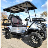 48V Electric Golf Cart 4 Seater Lifted Renegade Edition Utility Golf UTV Compare To Coleman Kandi 4p - Red
