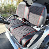 48V Electric Golf Cart 4 Seater Lifted Renegade Edition Utility Golf UTV Compare To Coleman Kandi 4p - Red