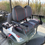 48V Electric Golf Cart 4 Seater Lifted Renegade Edition Utility Golf UTV Compare To Coleman Kandi 4p - Blue