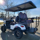 48V Electric Golf Cart 4 Seater Lifted Renegade Edition Utility Golf UTV Compare To Coleman Kandi 4p - Red