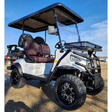 48V Electric Golf Cart 4 Seater Lifted Renegade Edition Utility Golf UTV Compare To Coleman Kandi 4p - Silver