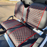 48V Electric Golf Cart 4 Seater Lifted Renegade Edition Utility Golf UTV Compare To Coleman Kandi 4p - Red