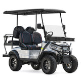 48V Electric Golf Cart 4 Seater Lifted Renegade Edition Utility Golf UTV Compare To Coleman Kandi 4p - Red
