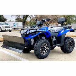 MSA 300cc 4x4 ATV With Snow Plow UTV - Utility Style Vehicle Four Wheel Drive - Blue