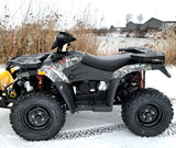 MSA 400 ATV 400cc With Snow Plow 4 x 4 Hi/Low Gears - MSA 400 WITH PLOW - GREY