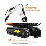 Mini Tuff-Lift Excavator Digger EPA certified Briggs & Stratton Gas Engine EPA Certified