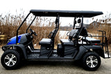 6 Seater Gas Golf Cart GVX Limo EFI Utility Vehicle Six Passenger UTV 2WD/4WD - CAZADOR LIMO 400cc - BLUE