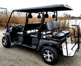 6 Seater Gas Golf Cart GVX Limo EFI Utility Vehicle Six Passenger UTV 2WD/4WD - CAZADOR LIMO 400cc - BLUE