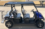 6 Seater Gas Golf Cart GVX Limo EFI Utility Vehicle Six Passenger UTV 2WD/4WD - CAZADOR LIMO 400cc - BLUE